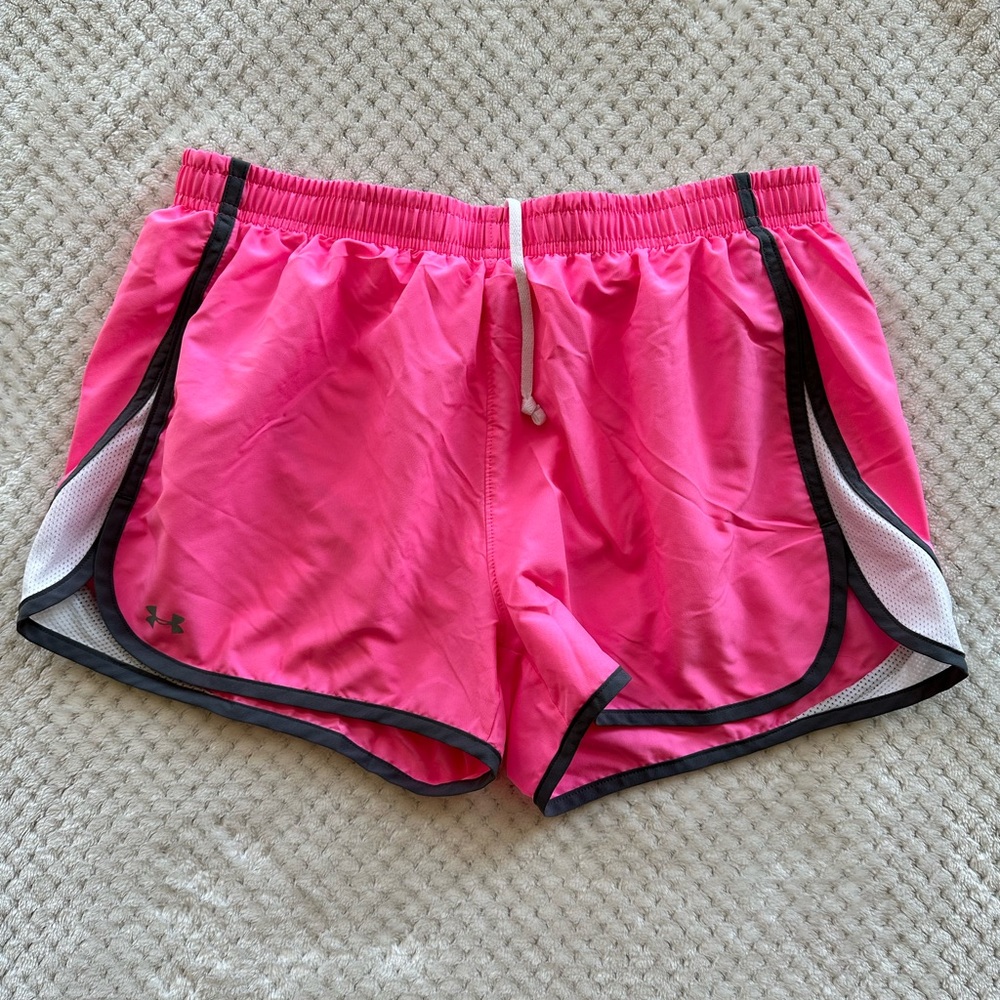 Under Armour Women's Bright Pink Athletic Shorts